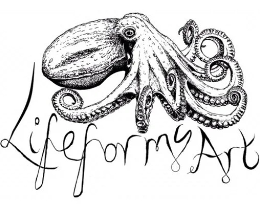 Lifeart logo with octopus illustration