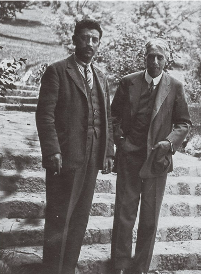 Doda (left) and Nopcsa (right) circa. 1931  (Hungarian Natural History Museum)